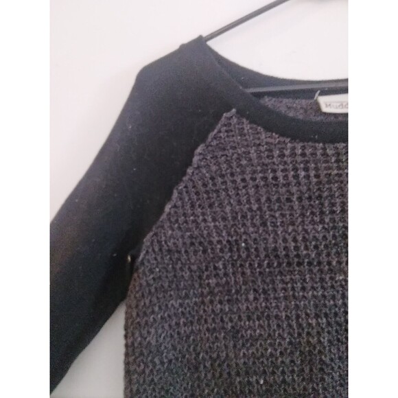 Mudd Sweater Black/Gray Long Sleeve Womens Size Small 100% Cotton - Picture 4 of 7